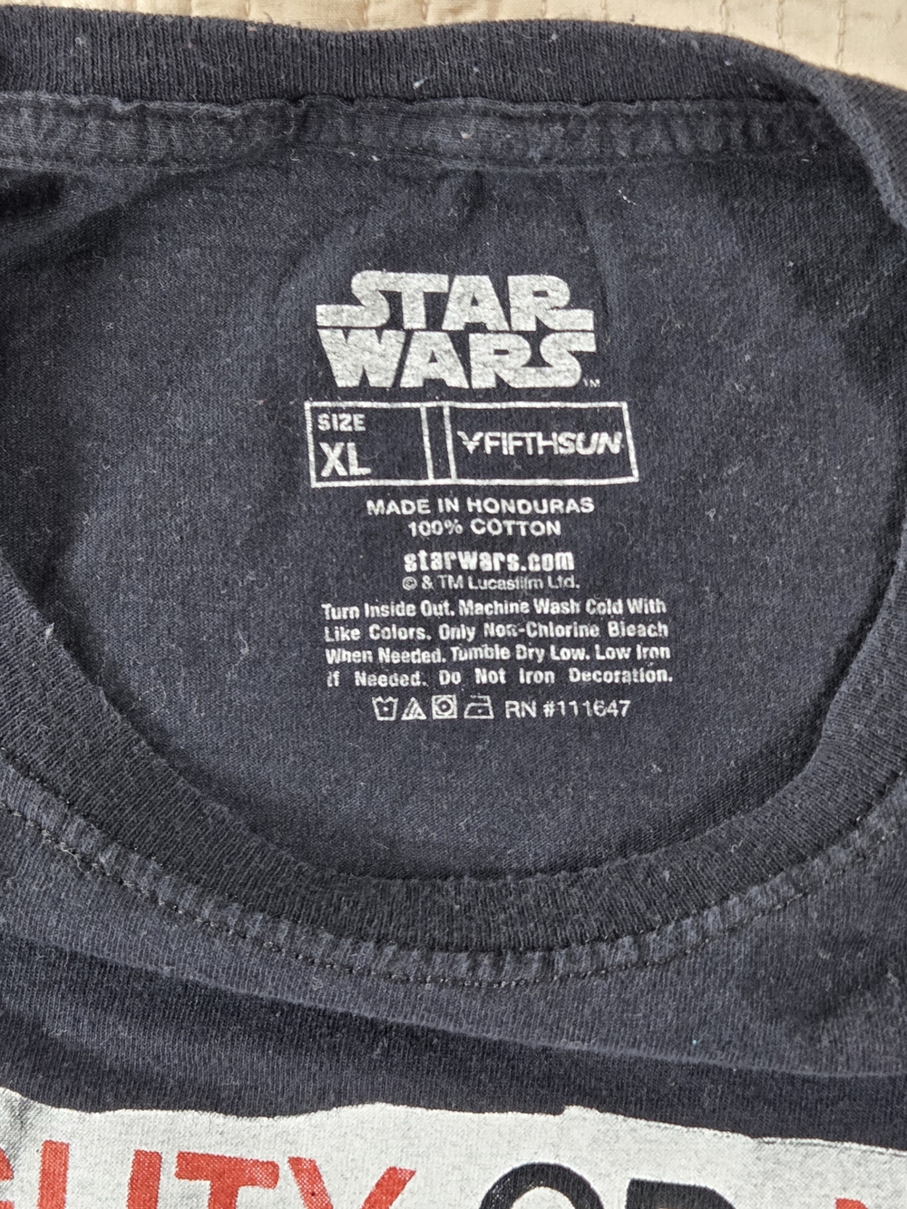 Vintage Vibe Star Wars Christmas Yoda Santa Graphic black T-Shirt Men Sz XL - Picture 5 of 8